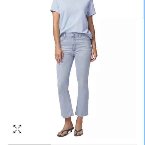 Citizens of Humanity Demy Flare Crop denim sz 25 in grey - Picture 1 of 5